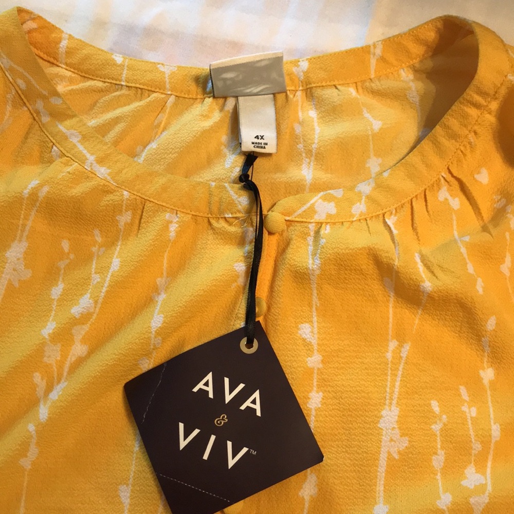 Ava and Viv 4x blouse